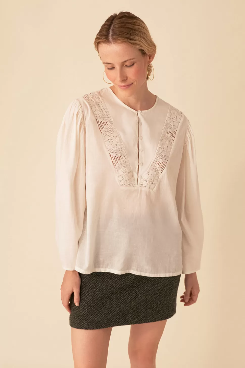 Catégories^Des Petits Hauts blouse raymond ECRU