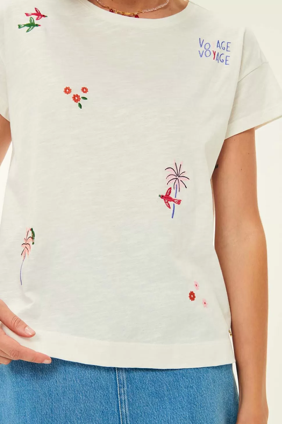 T-shirts & Sweats^Des Petits Hauts Tee-shirt Joris ECRU